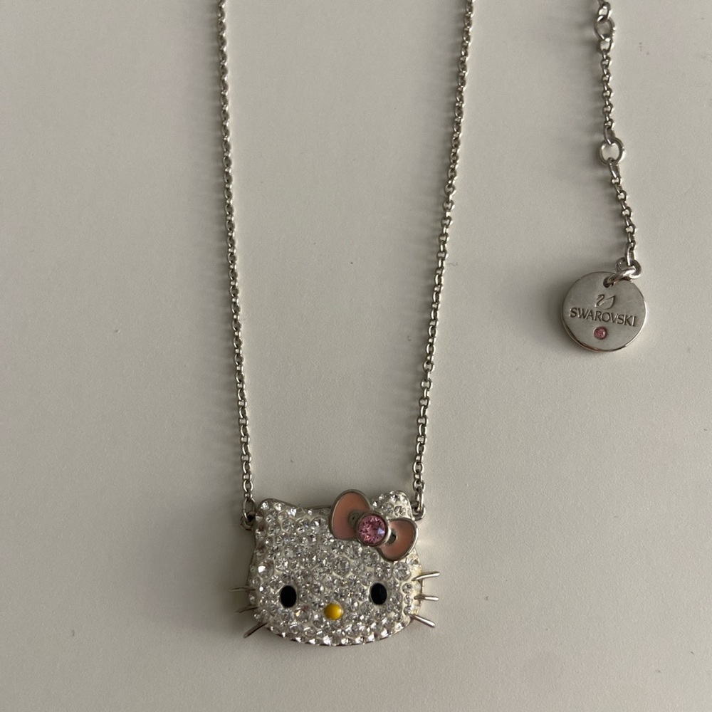 Swarovski Hello kitty necklace